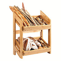 Этажерка 2-ярусная 53,6x32,5см h70см, серия Natura, бамбук BD136