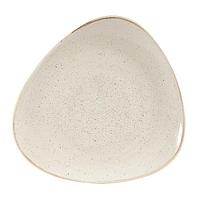 Тарелка мелкая треугольная 26,5см, без борта, Stonecast, цвет Nutmeg Cream SNMSTR101