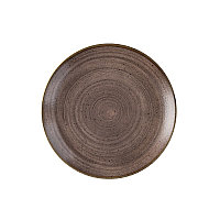 Тарелка мелкая 21,7см, без борта, Stonecast Raw, цвет Brown SRBREVP81