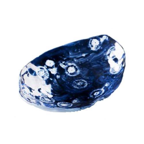 Салатник овальный стеклянный "Индиго" 0,30л 25х19см, цвет синий, Indigo XGLAS-0305 - фото 1 - id-p172807140