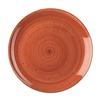 Тарелка мелкая 32,4см, без борта, Stonecast, цвет Spiced Orange SSOSEV121