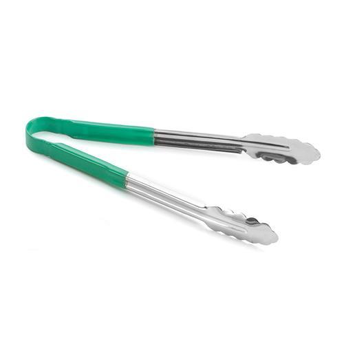 Щипцы универсальные 24 см, нерж.сталь, ручка с виниловым покрытием (цвет зеленый) 3774GEU - фото 1 - id-p172812996