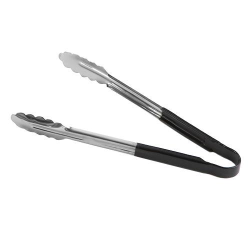 Щипцы универсальные 24 см, нерж.сталь, ручка с виниловым покрытием (цвет черный) 3774BK - фото 1 - id-p172812998