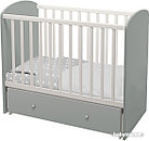 Классическая детская кроватка Polini Kids Sky 745 с ящиком (серый), фото 3