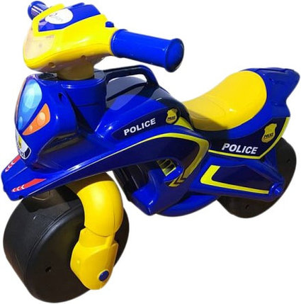 Беговел Doloni-Toys Полиция (синий/желтый), фото 2
