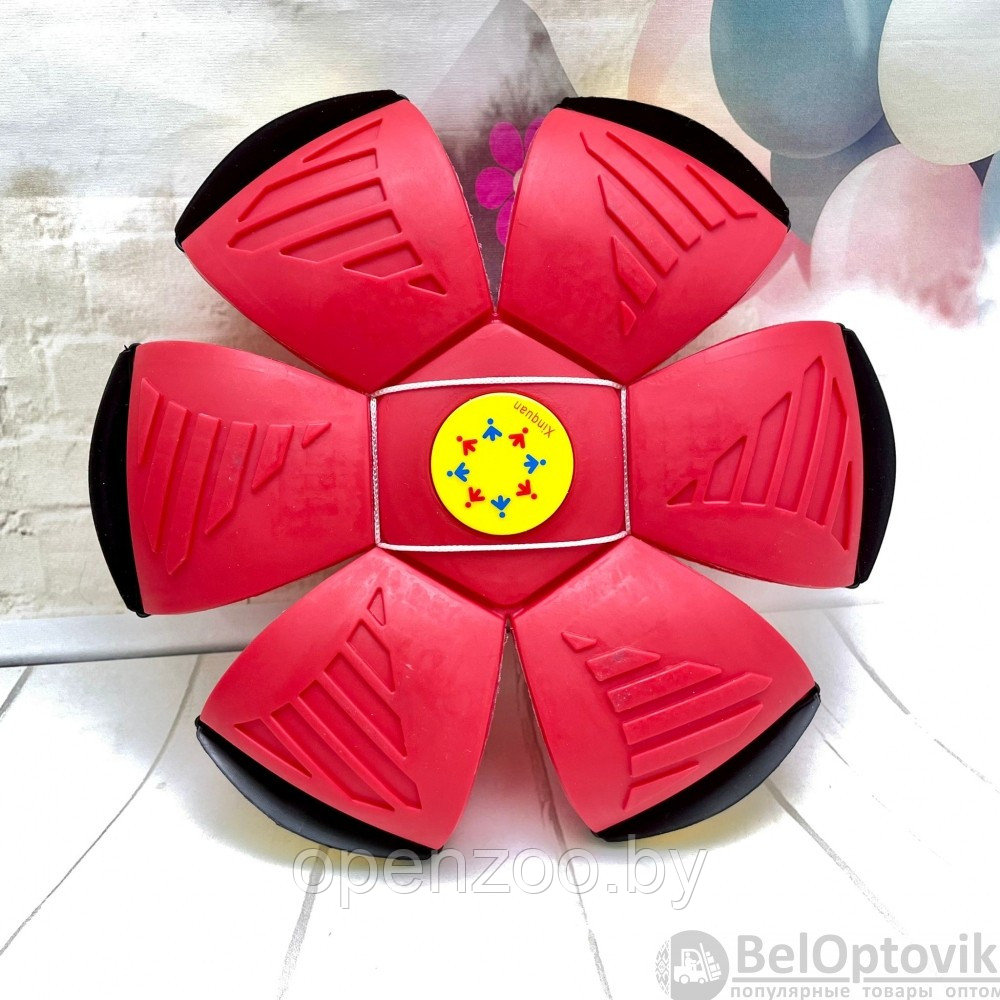 Светодиодный Мяч трансформер Cool Ball UFO для игр на открытом воздухе Красный - фото 3 - id-p171009267