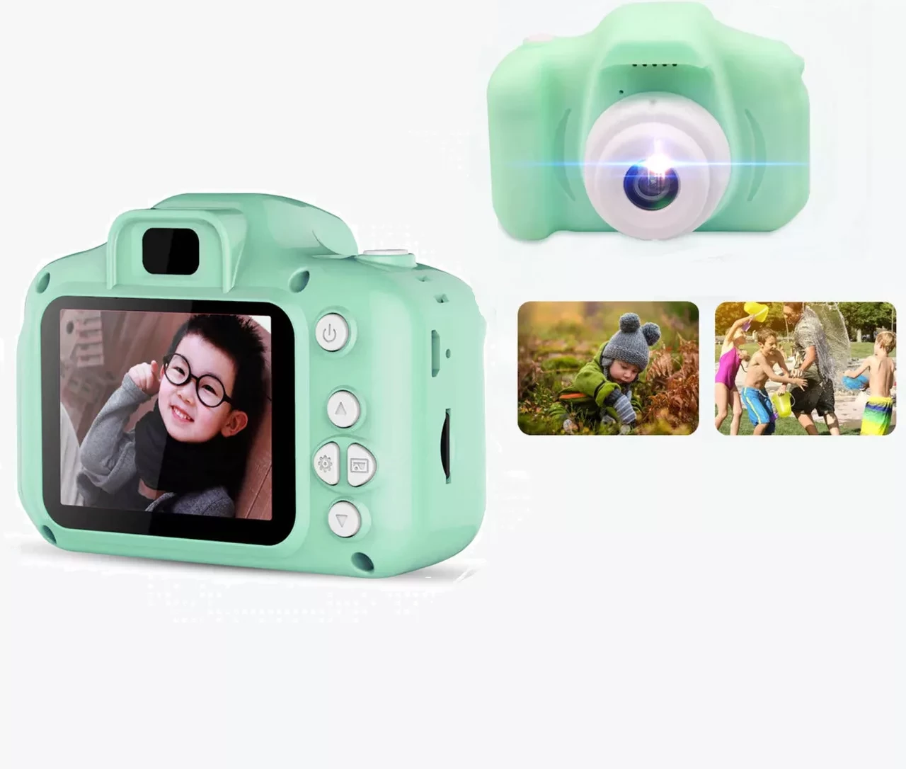Детский фотоаппарат Fun Camera x2 (Зелёный) - фото 1 - id-p172822379
