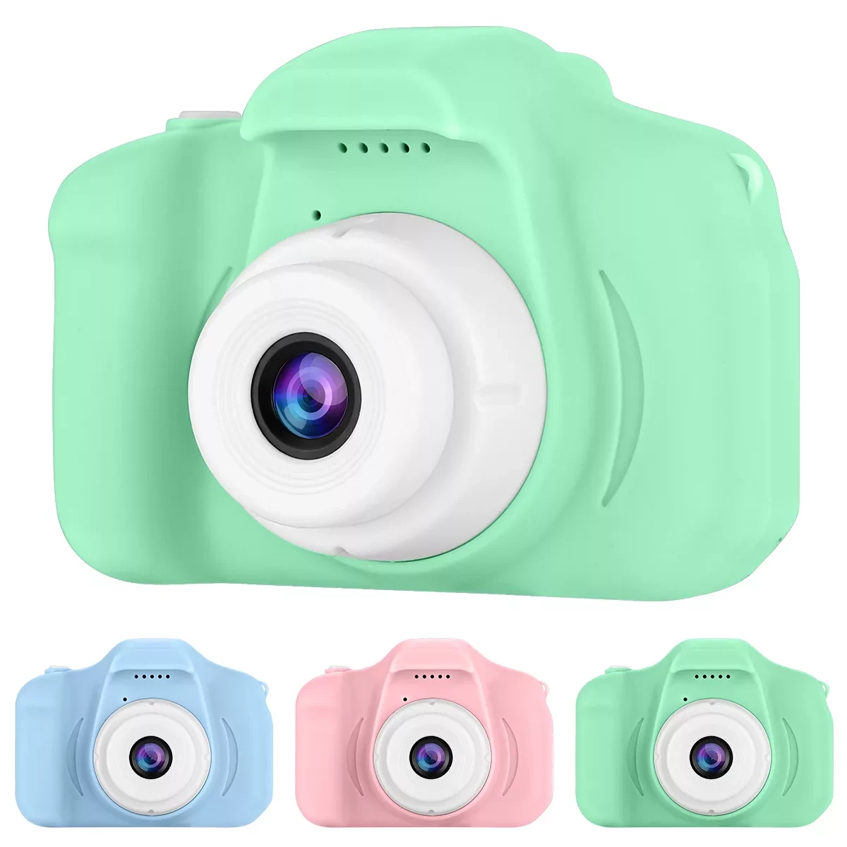 Детский фотоаппарат Fun Camera x2 (Зелёный) - фото 2 - id-p172822379