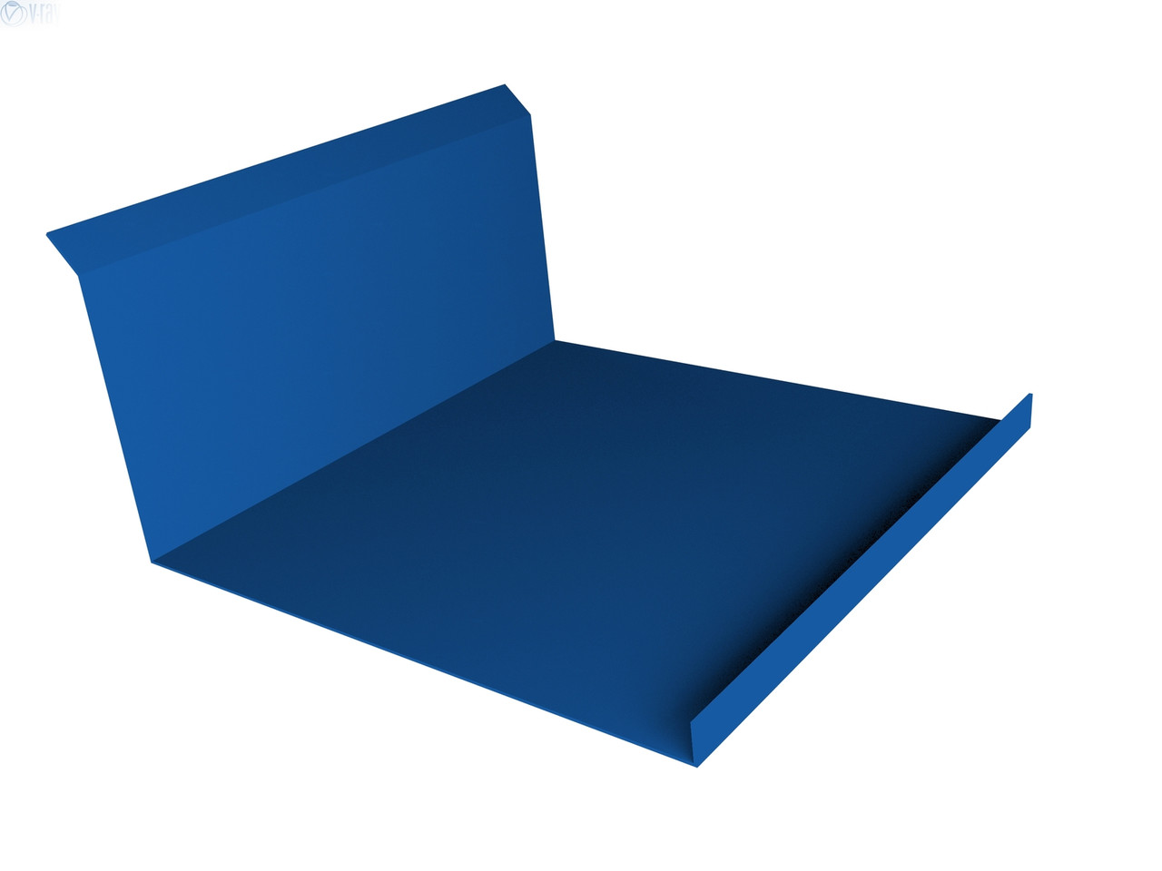 Планка примыкания нижняя 260х122 RAL 5005