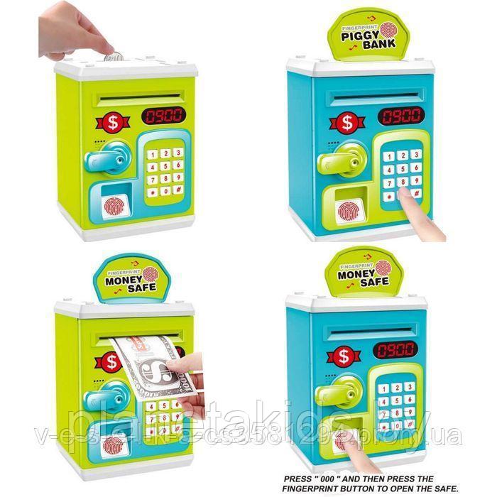Детский сейф банкомат купюроприемник. Деская копилка с купюроприемником и отпечатком пальца, Лол - фото 5 - id-p172835688