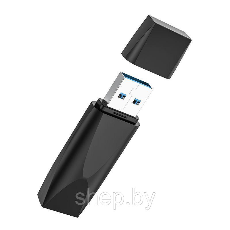 USB флэш-диск Borofone 64Gb BUD4 USB3.0 корпус пластик, цвет: черный - фото 2 - id-p172835740