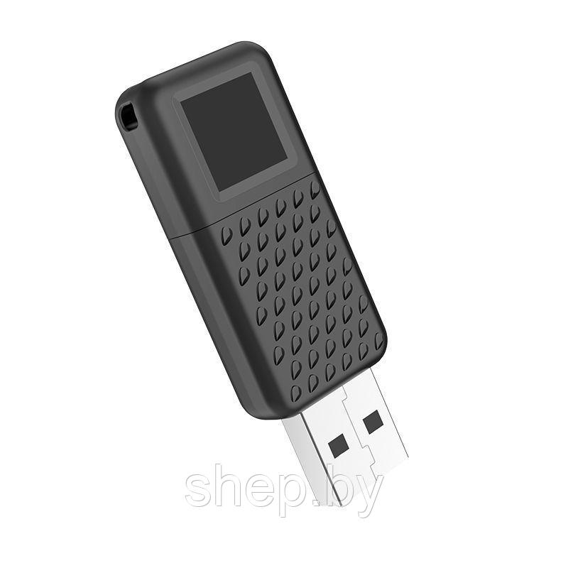 USB флэш-диск HOCO 128Gb UD6 USB2.0 HIGH-SPEED, цвет матовый черный - фото 2 - id-p172835754