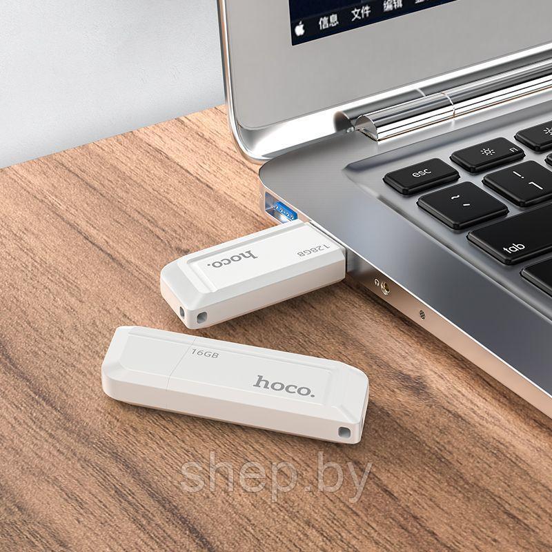 USB флэш-диск Hoco 128Gb UD11 USB3.0 корпус пластик цвет: белый - фото 2 - id-p172835767