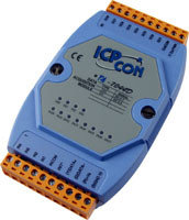 I-7044D Модуль с 4 каналами дискретного ввода и 8 каналами дискретного вывода с изоляцией и индикацией