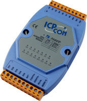 I-7050D Модуль с 7 каналами дискретного ввода и 8 каналами дискретного вывода (потребитель) с индикацией