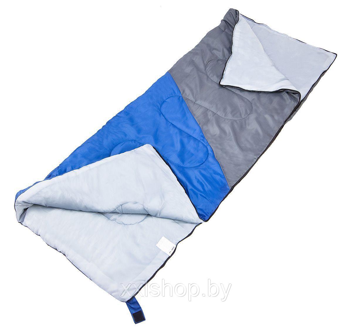 Спальный мешок Acamper Bruni 300г/м2 (gray-blue) - фото 3 - id-p172838896
