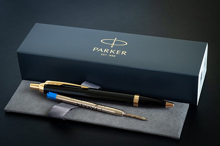 Шариковая ручка Parker IM Black Lacquer GT, фото 2