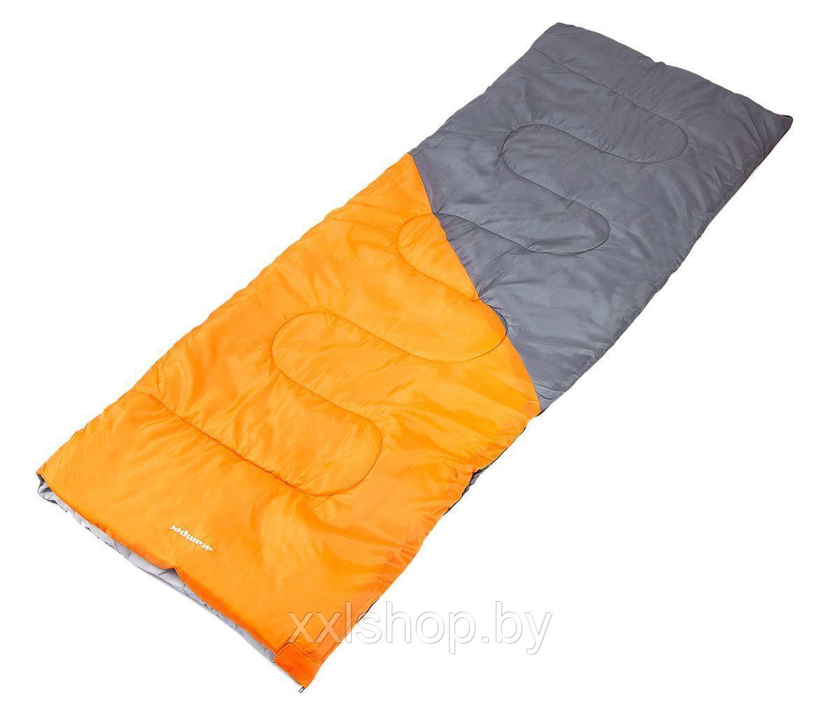 Спальный мешок Acamper Bruni 300г/м2 (gray-orange) - фото 2 - id-p172842561