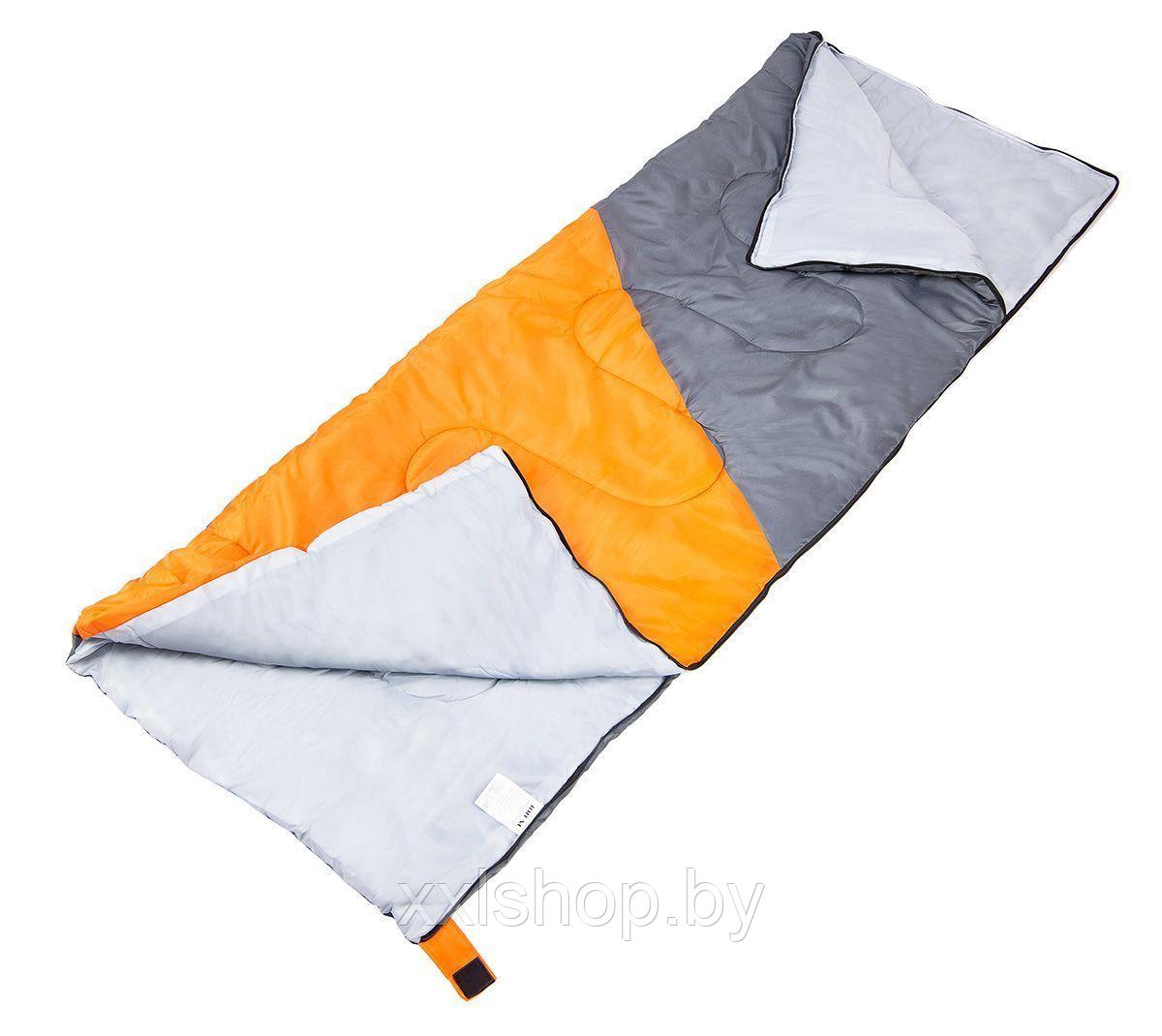 Спальный мешок Acamper Bruni 300г/м2 (gray-orange) - фото 3 - id-p172842561