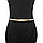 Ремень для платья эластичный 70 cm SiPL золотой/серебристый, фото 2