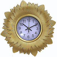 Часы настенные из пластмассы. Арабские, солнце, 25 см