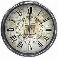 Часы настенные с римскими цифрами "Париж"