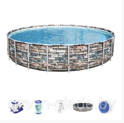 56889 Бассейн BestWay Power Steel 671х132см