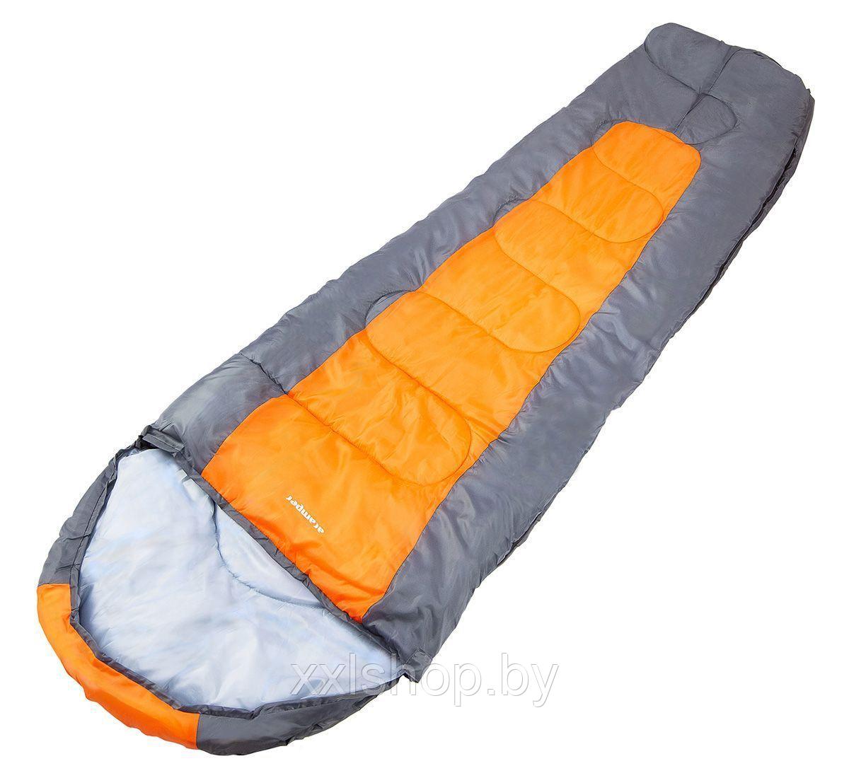 Спальный мешок Acamper Bergen 300г/м2 (gray-orange) - фото 2 - id-p172843603