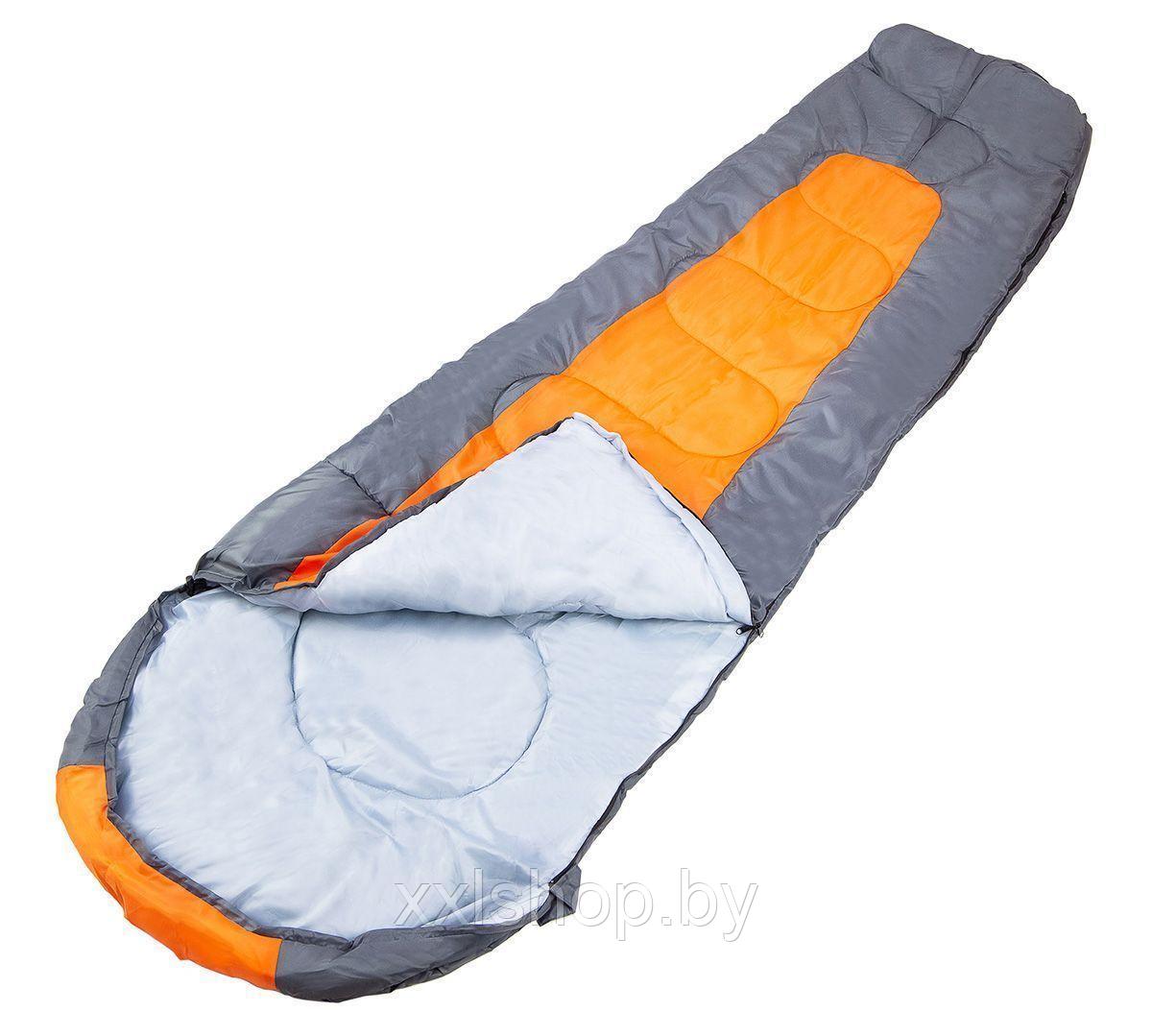 Спальный мешок Acamper Bergen 300г/м2 (gray-orange) - фото 3 - id-p172843603