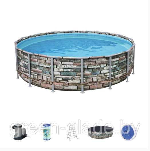 56966 Бассейн BestWay Power Steel 488x122см