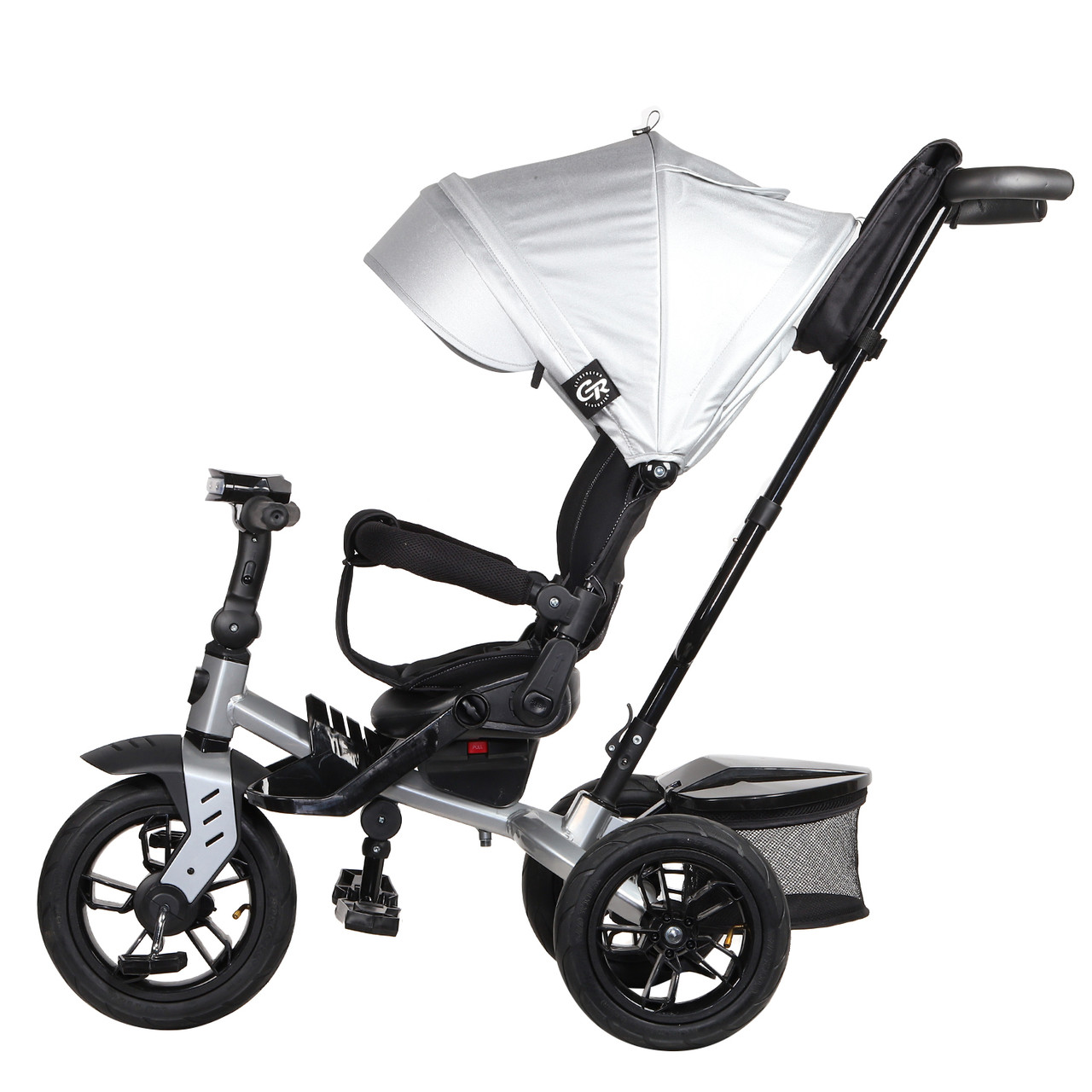 Детский трёхколесный велосипед City-Ride Lunar для детей от 6 месяцев до 5 лет серый - фото 3 - id-p172848944