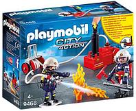 Игрушка Playmobil ПОЖАРНЫЕ С ВОДЯНЫМ НАСОСОМ 9468