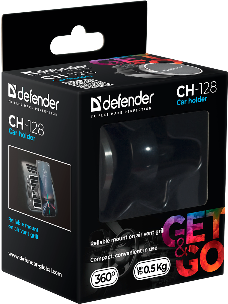 DEFENDER Car holder CH-128 магнит, решетка вентиляции