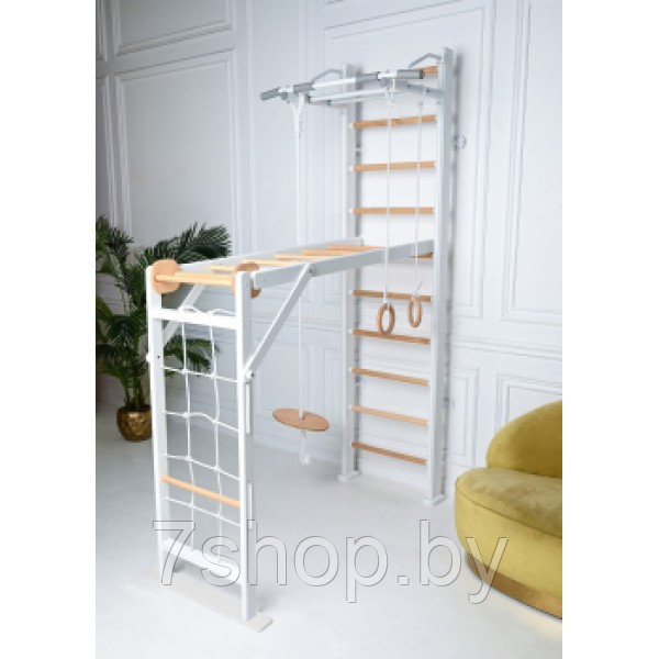 Шведская стенка PERFETTO SPORT Scala in legno 2 bianco-naturale PS-118 - фото 2 - id-p172851572