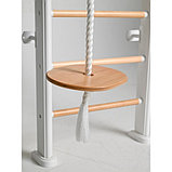 Шведская стенка PERFETTO SPORT Scala in legno con rete 1 bianco-naturale PS-128, фото 6