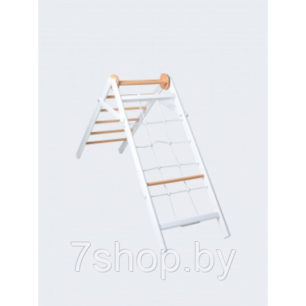 Шведская стенка PERFETTO SPORT Scala in legno con rete 2 bianco-naturale PS-131 - фото 5 - id-p172851576