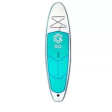 Доска SUP Board надувная (Сап Борд) GQ290 (белый/зеленый) 9'5 (290см), фото 3