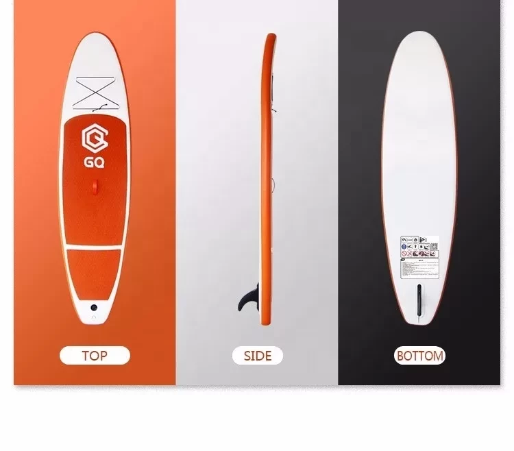 Доска SUP Board надувная (Сап Борд) GQ290 (белый/оранжевый) 9'5 (290см) - фото 2 - id-p146567844