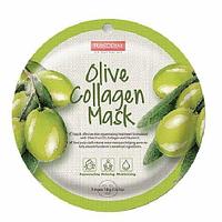 Тканевая маска Purederm "Olive Collagen Mask", 18 г