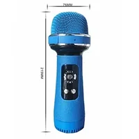 Микрофон-колонка для караоке LY198 (Синий)
