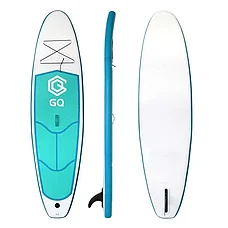 Доска SUP Board надувная (Сап Борд) GQ290 (белый/зеленый) 9'5 (290см), фото 2