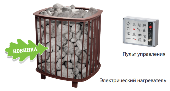 Электрическая печь для бани Премьера Руса 9 кВт - фото 2 - id-p172848383