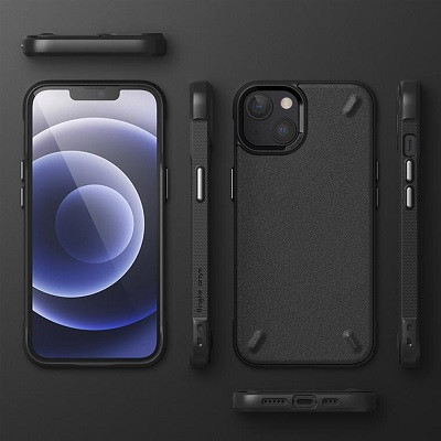 Силиконовый чехол Ringke Onyx TPU Case черный для Apple iPhone 13 - фото 5 - id-p172877938
