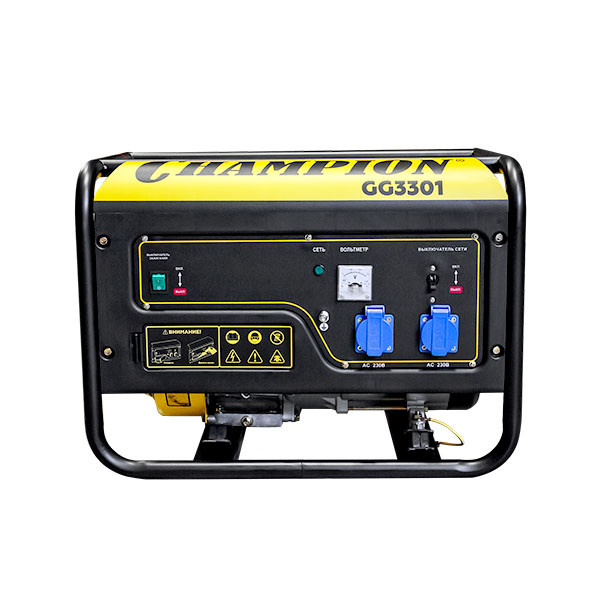 Генератор бензиновый CHAMPION GG3301 (2,8/3,1 кВт., 6л.с.,15л) - фото 3 - id-p172883163