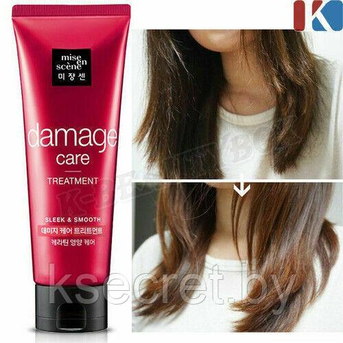 Маска для волос Mise En Scene восстанавливающая с кератином Damage Care Keratin Treatment 180 мл - фото 2 - id-p172885466