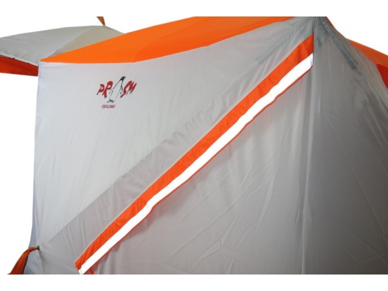 Всесезонная палатка Призма Шелтерс (2-сл) 185*185 (бело-оранжевый) - фото 3 - id-p166752282