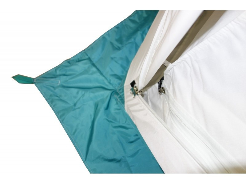 Всесезонная палатка Призма Шелтерс (2-сл) 185*185 (бело-зеленый) - фото 6 - id-p166752283