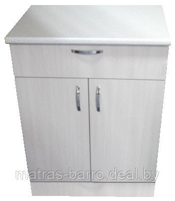 Шкаф кухонный напольный НШ60р1ш с ящиком белый - фото 1 - id-p172918089