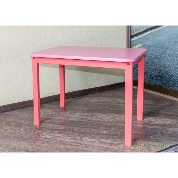 Столик для детей со скругленными углами «Розовый фламинго» арт. SLP-705050. Цвет розовый. - фото 1 - id-p172921605