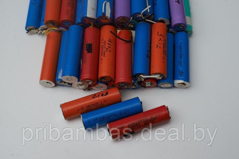 Аккумулятор 18650 2100-2200mAh Li-ion (б/у, сняты с различных устройств, протестированы) - фото 1 - id-p119487063